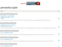 Tablet Screenshot of personalitytypist.com